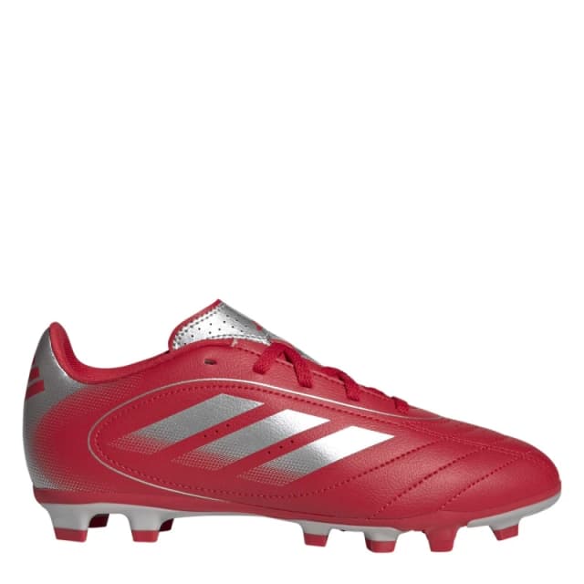 adidas Goletto VIII Juniors Firm Ground Football Boots Red/Silver male 3 (35.5)