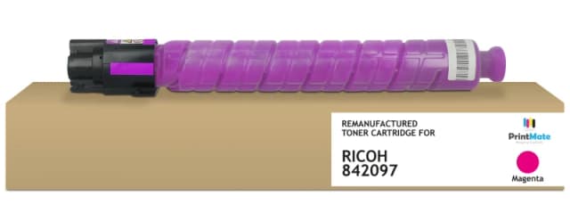 PrintMate RICOH 842097. remanufactured toner. Magenta 6000p