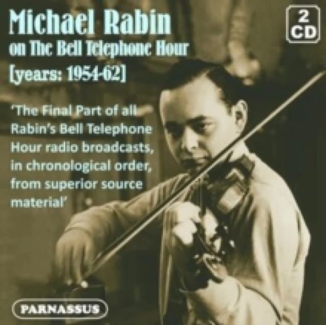 Michael Rabin On the Bell Telephone Hour (Years 1954-62) CD / Album