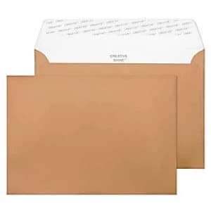 Creative Metallic Coloured Envelopes C5 Peel & Seal 162 x 229mm Plain 130 gsm Metallic Copper Pack of 500
