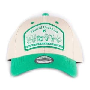 Nintendo - Animal Crossing Logo Patch Adjustable Cap - White/Green