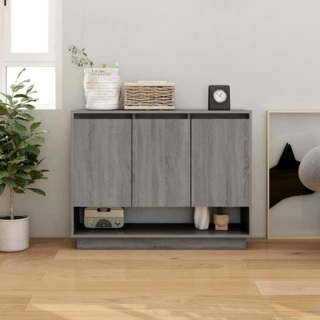 VIDAXL Sideboard Grey Sonoma 97x31x75cm Engineered Wood Vidaxl 8720286836729