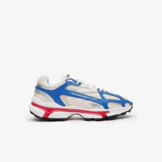 Lacoste L003 2K24 Trainers White Blue Red male UK 10.5