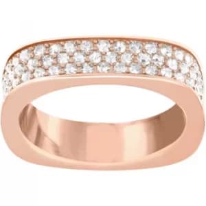Ladies Swarovski PVD rose plating Size S Vio Ring 60