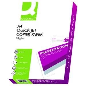 Q-Connect Premium A4 White 90gsm Inkjet Paper Pack of 500 KF01090