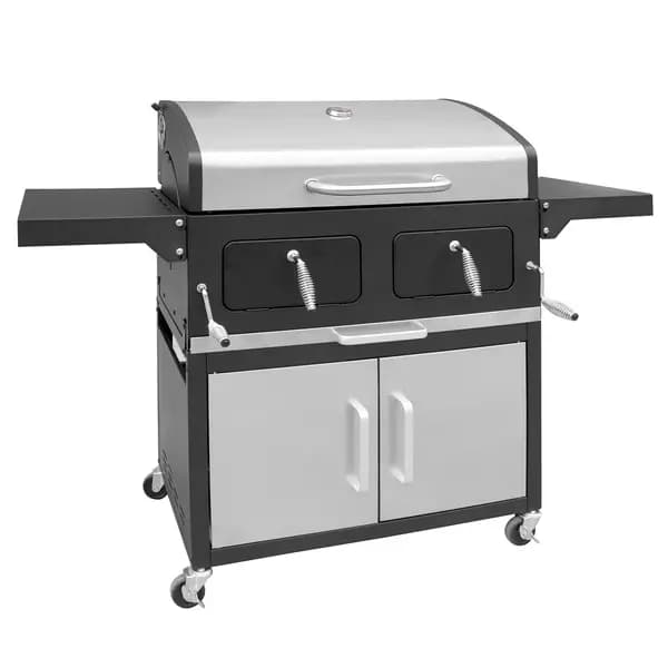 Landmann Grand XXL Broiler - Charcoal BBQ Grill - Silver 10293