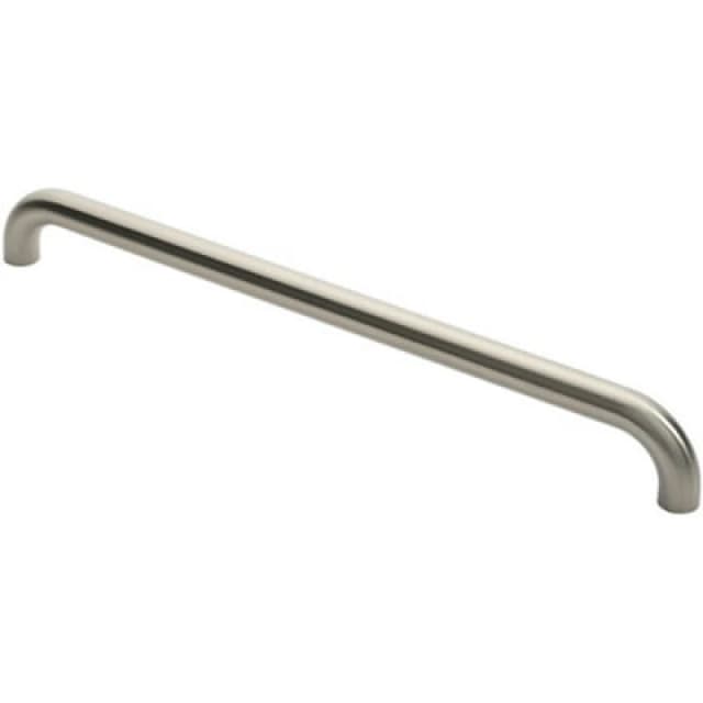 Loops Round D Bar Pull Handle 630 x 30mm 600mm Fixing Centres Satin Steel Metallics unisex