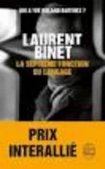 Septieme Fonction Du Langage by Laurent Binet Book