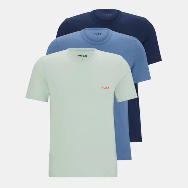 HUGO 3pack T-Shirt Triplet Logo Multi Multi male