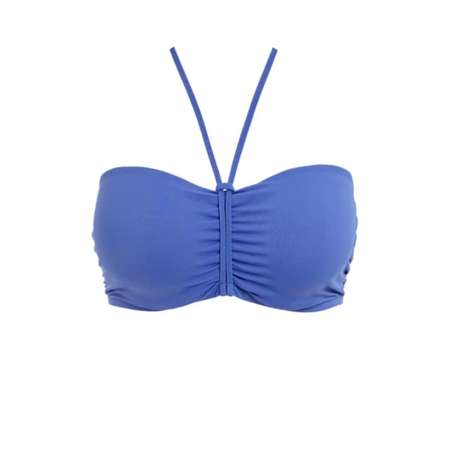 Freya Womens Jewel Cove Bandeau Bikini Top in Blue Size: 30DD Blue Female 30DD