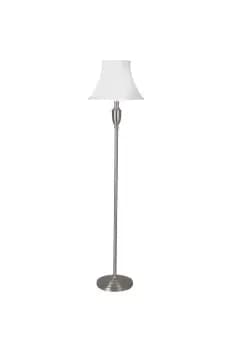 'Vienna' Floor Lamp Satin Chrome