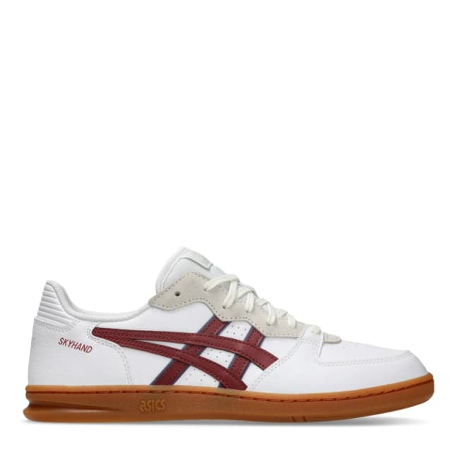 Asics Womens Skyhand Low-Top Trainers White/Maroon female 5 (38)