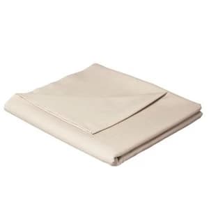 Catherine Lansfield Natural Non-Iron Plain Dye Flat Sheet - Double