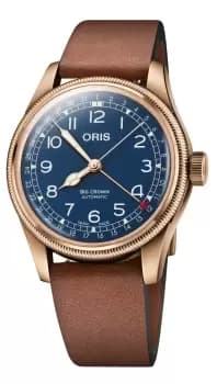 Oris Watch Big Crown Pointer Date Bronze Leather Blue
