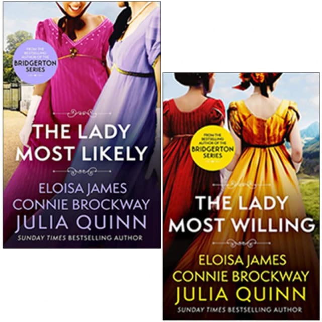 Julia Quinn Bridgerton Family Series 2 Collection Books Set (The Lady Most Likely, The Lady Most Willing) Julia Quinn Books