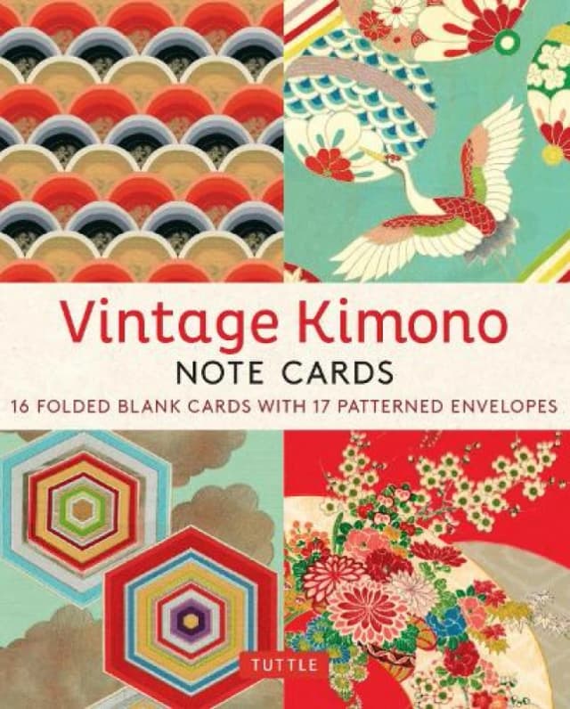 Vintage Kimono, 16 Note Cards. Miscellaneous print. By Tuttle Studio Books