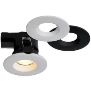 Lucide binky LED - Recessed Downlight Bathroom - Ø8,8cm - LED Dim. - 1x6,5W 3000K - IP65 - Black