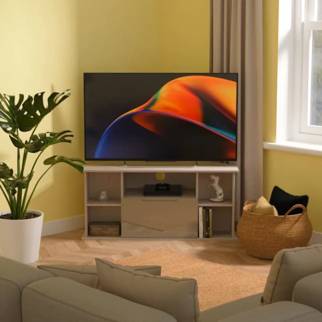 Ready Assembled 2 U Lucca Corner TV Unit (Ready Assembled) in Grey Grey Unisex