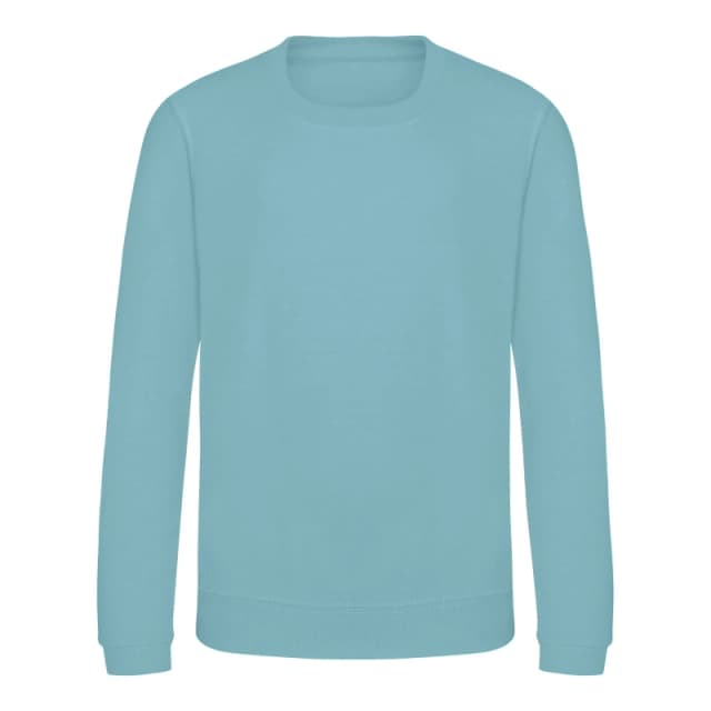AWDis Just Hoods Sweatshirt in Aqua Size: 12-13 Years Aqua Unisex 12-13 Years