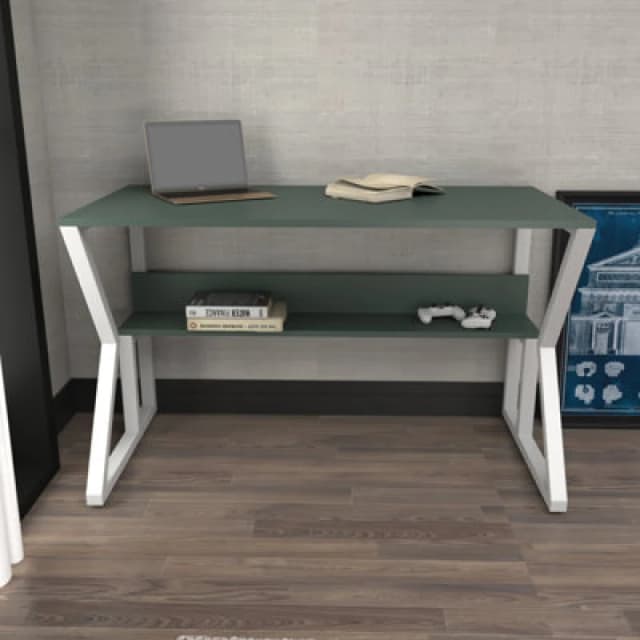Decorotika Wake Study And Writing Desk Green And White