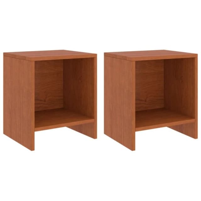 VIDAXL Bedside Cabinets 2 pcs Honey Brown 35x30x40cm Solid Pinewood Vidaxl 8720286230824