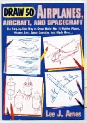 draw 50 airplanes aircrafts and spacecraft the step by step way to draw wor