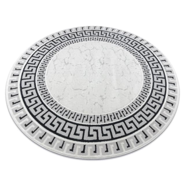 RugsX Allure Rug in White Size: 120cm diameter White Unisex 120cm diameter