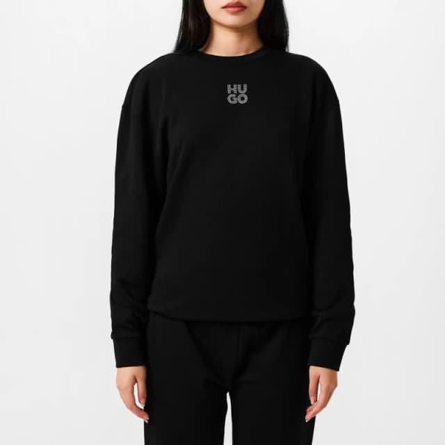 Hugo Diamante Easy Crew Sweater Black female XS