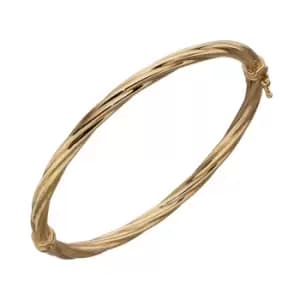 9ct Yellow Gold Twist Bangle