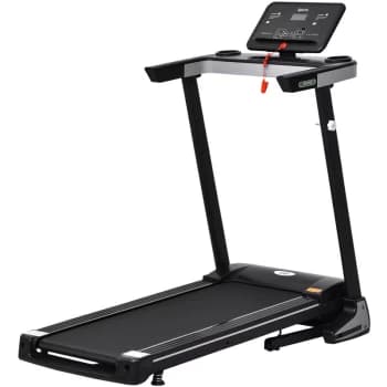 Homcom - 500W Motorised Treadmill 1-12km/h Folding Frame w/ Wheels Preset Programs