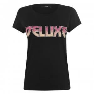 SET Large Text T Shirt - 9990 Black