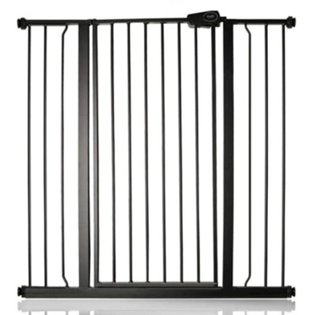 Bettacare Child And Pet Gate, 100.8Cm - 108.4Cm, Matt Black, Extra Tall Gate 104Cm In Height, Pressure Fit Stair Gate