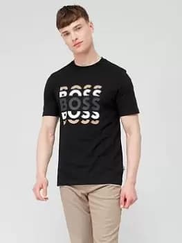 BOSS Tiburt 414 Regular Fit T-Shirt - Black, Size 2XL, Men