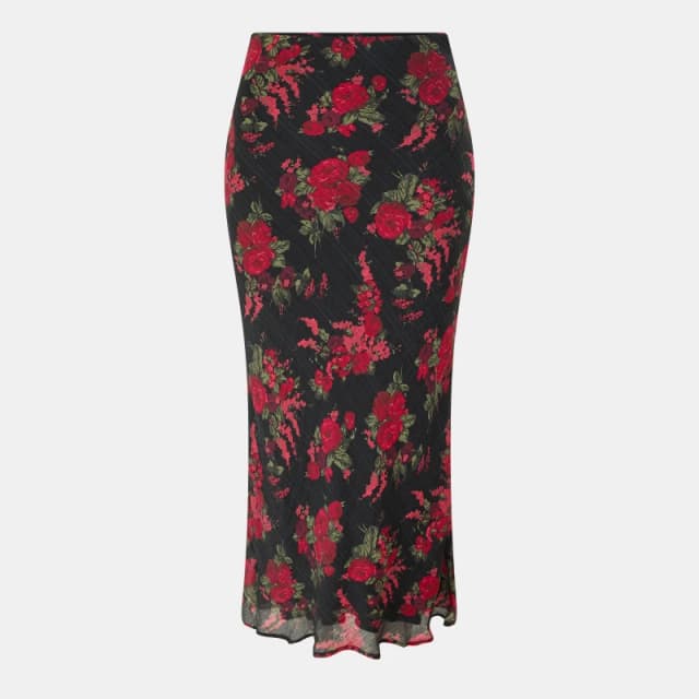 Nobodys Child Womens Lotus Midi Skirt Brown female 4 (3XS)