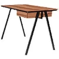 Nautilus Designs Workstation Bdw/I201/Bk-Wn Walnut Black 1,200 (W) X 600 (D) X 730 (H) X 730 - 730 (H) Mm