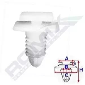 ROMIX Clip, trim-/protection strip PEUGEOT 12408 856520,856520