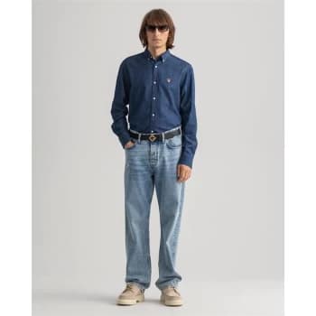 Gant Banner Shirt Mens - Dark Indigo 989