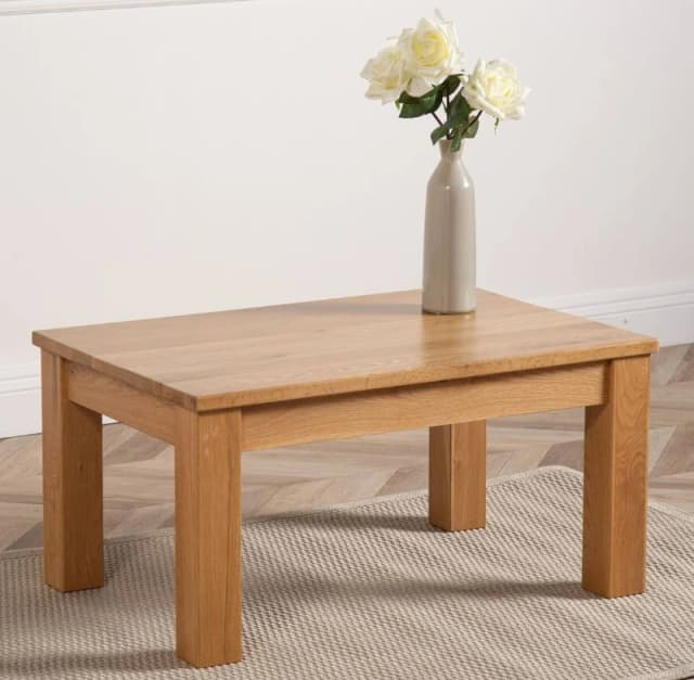 Thats Furniture Oslo Solid Oak Coffee Table for Living Room in Light Oak Light Oak Unisex