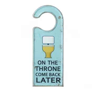 On The Throne Metal Door Hanger By Heaven Sends