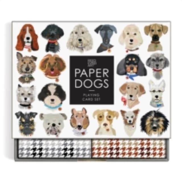 Paper Dogs Playing Card Set. Cards. By Galison, Reed Evins Books