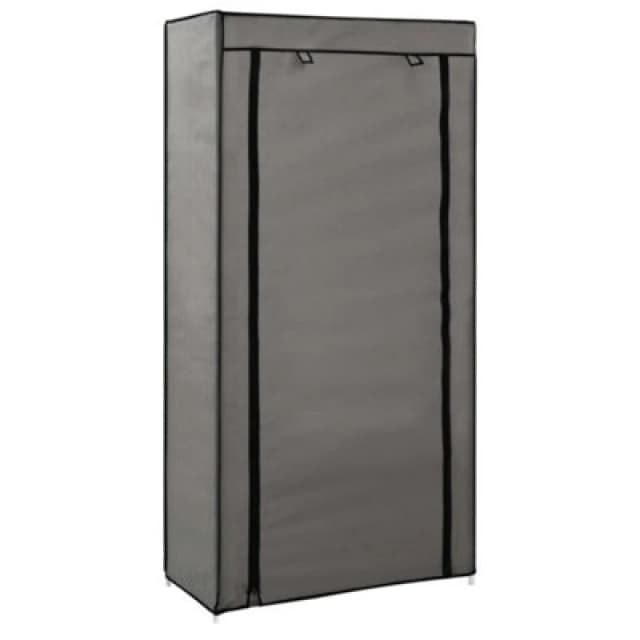 Vidaxl Shoe Cabinet With Cover Grey 58X28X106cm Fabric