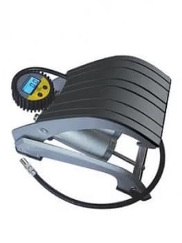 Streetwize Accessories Digital Double Cylinder High Pressure Foot Pump