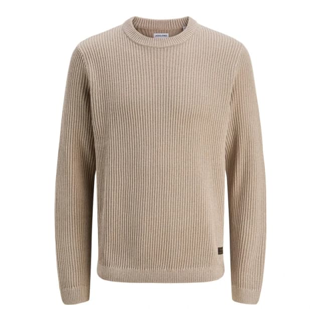 jack & jones Knit crew neck jumper Jack & Jones Dover Beige Male 2XL