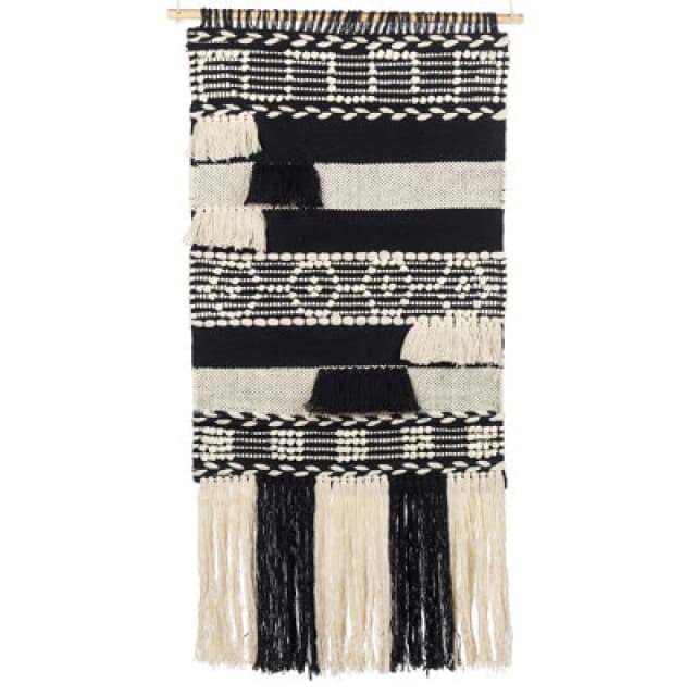 Beliani Fabric Wall Hanging Muridke Cotton 145cm Beige