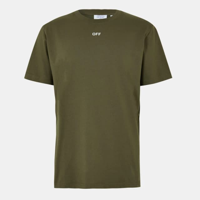 Off White Mens Stamp T T-Shirt White Moss male XS