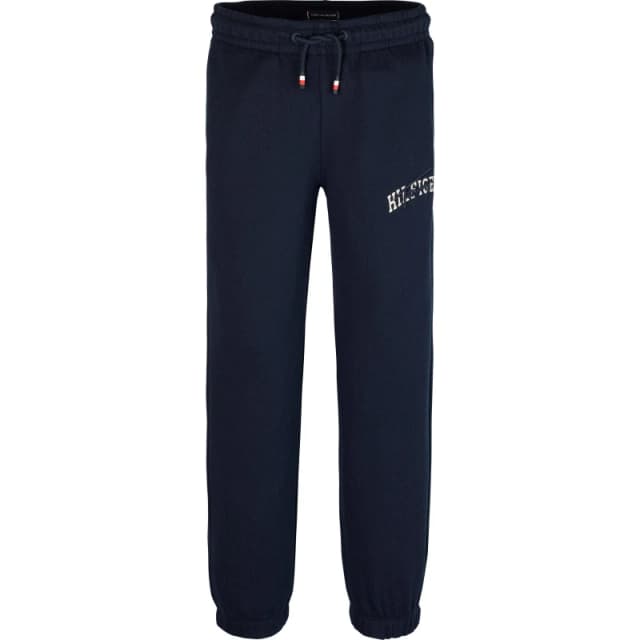 Tommy Hilfiger Kids Script Closed Cuff Fleece Joggers Night Navy C1G male 8Y