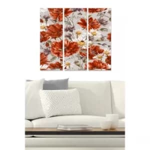 MDF294650522 Multicolor Decorative MDF Painting (3 Pieces)