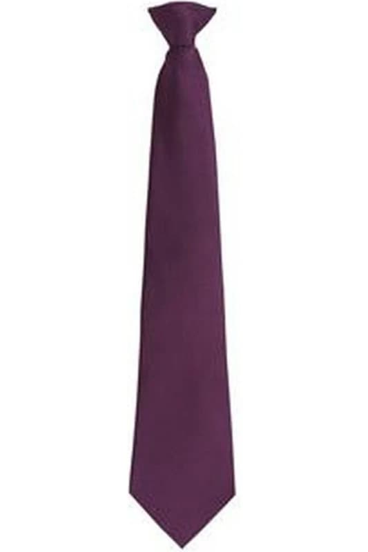 Premier Premier Men Fashion ”ColoursWork Clip On Tie in Purple Purple One Size Male 5055805451286
