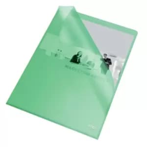 Quality A4 Document Folder, Green Embossed, 115MIC, Cut Flush, Copy Safe, Pack of 100