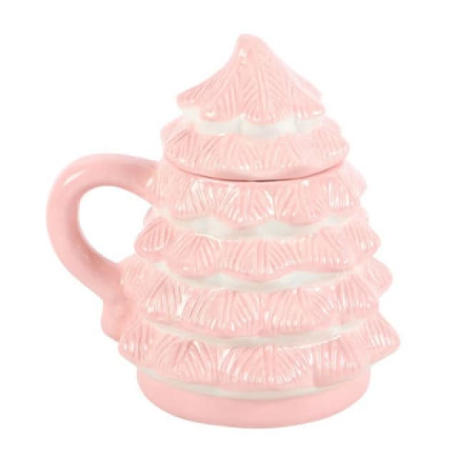 Something Different Something Different Christmas Tree Mug in Pink Pink One Size Unisex 5063527959843